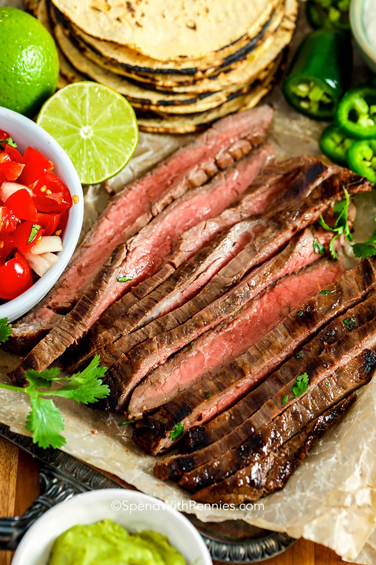 Ricetta Carne Asada {Bistecca marinata e alla griglia!}