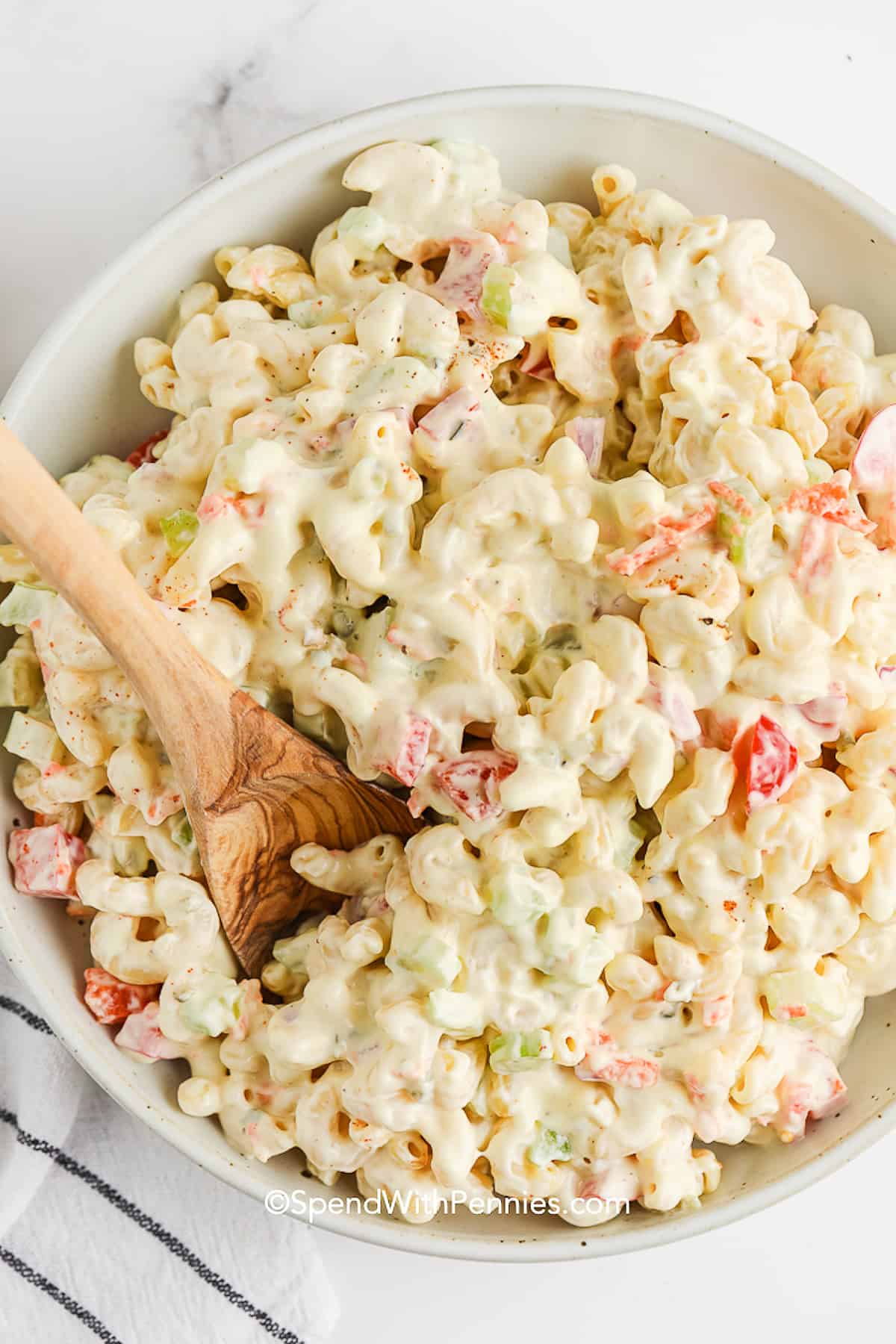 Insalata cremosa di maccheroni – Spesa con pochi centesimi