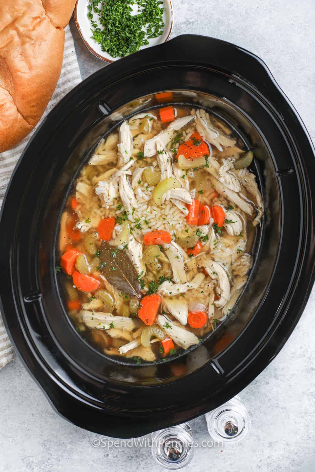 Zuppa di riso al pollo Crockpot – Spendi con pochi centesimi